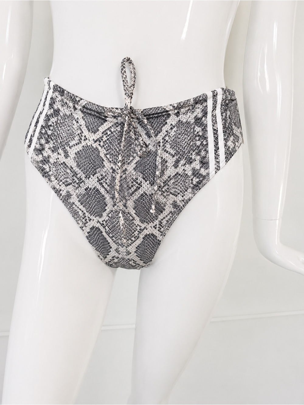 💦 FRANKIES BIKINIS NWT Jetty High Rise Bottom Python Snake Print Y2K Sz Small